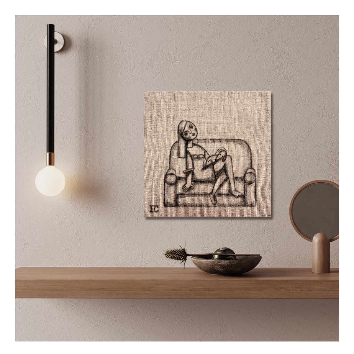 Vrouw in Stoel