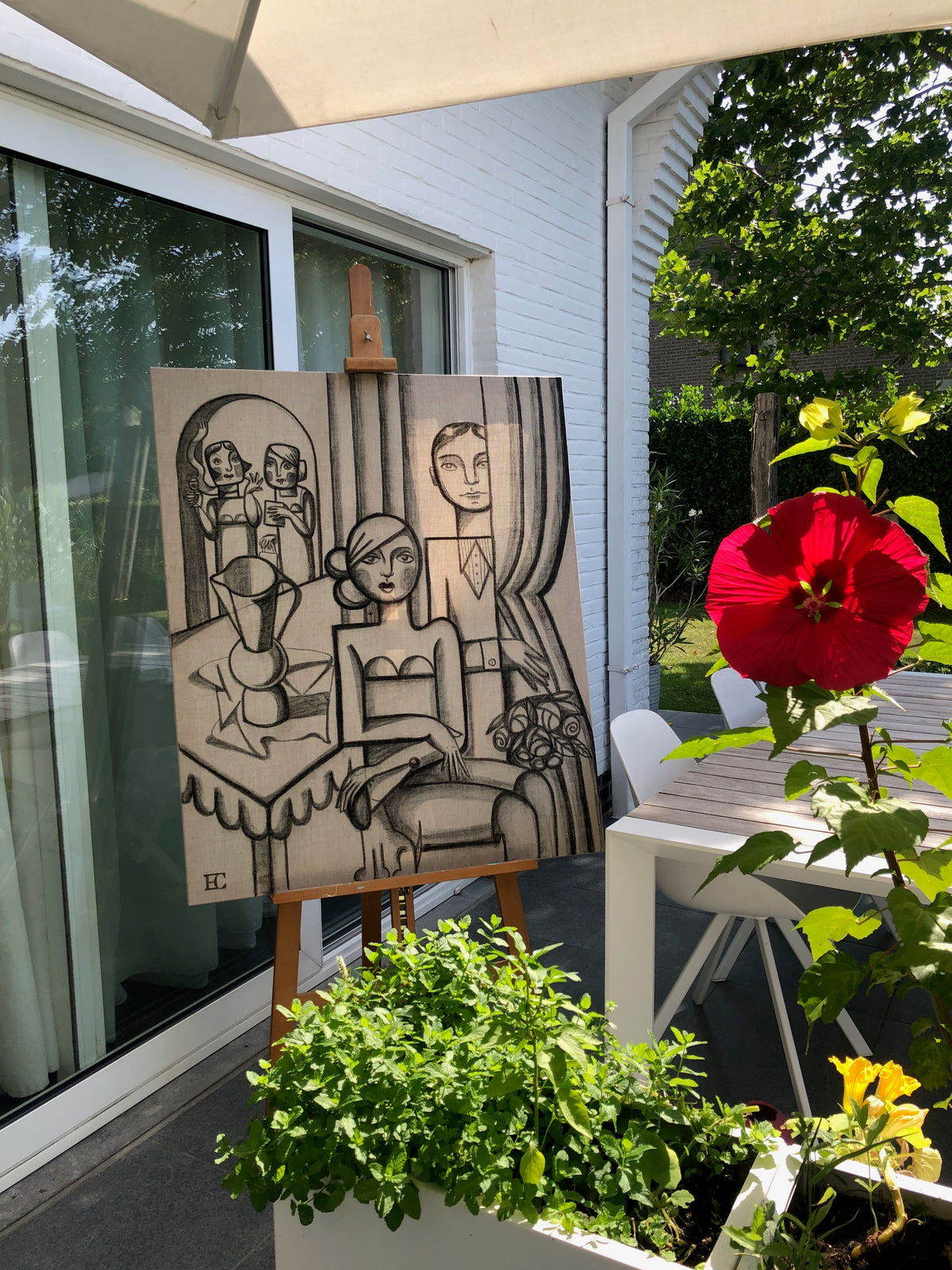 Table Conversations -  120x100cm